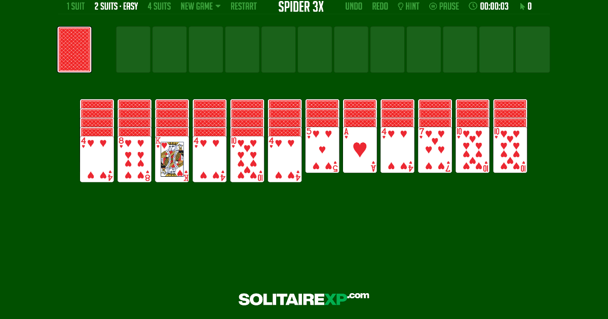 Spider Triple Solitaire 2 Suits